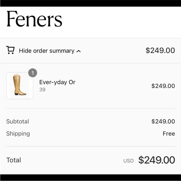 Feners Vivid Gold Knee high western boots - Picture 8 of 8